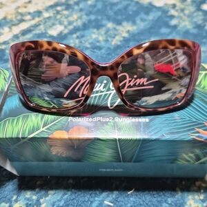 Maui Jim Leopard Print Sunglasses
